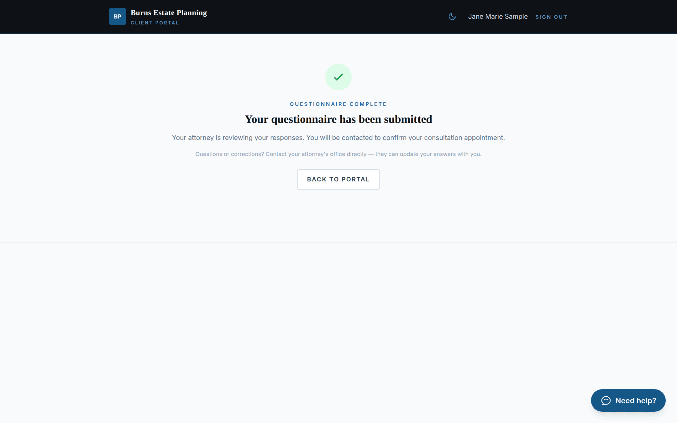 Submitted, with a readable record